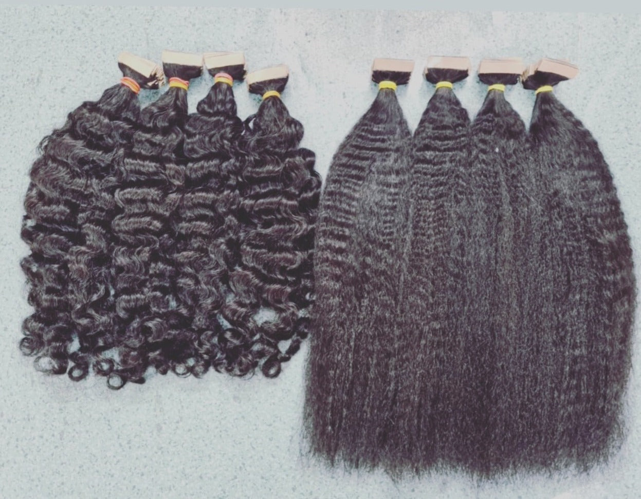 Premium 100% Human Single Donor Tape-Ins Hair Extensions at Sew Hair Extensions, Charlotte, NC